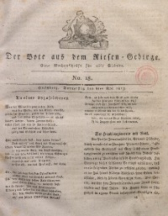 Der Bote Aus Dem Riesen Gebirge Jg No L Ska Biblioteka Cyfrowa